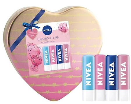 Nivea Lip Balm Zestaw Pomadka Balsam SERCE 