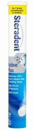 Steradent Active Plus Tabletki Czyszczące Do Protez 30szt