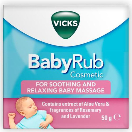 Vicks BabyRub Cosmetic Maść Do Masażu Dla Dzieci 50gi Dorosłych 50g