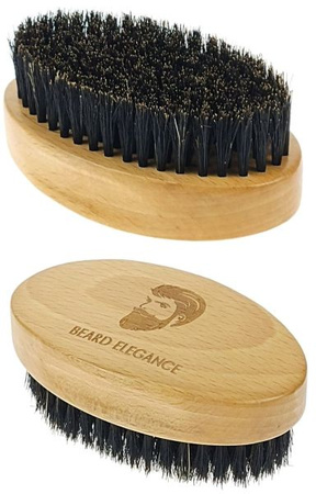 Beard Elegance Szczotka Drewniana Do Brody Z Naturalnym Włosiem Dzika 