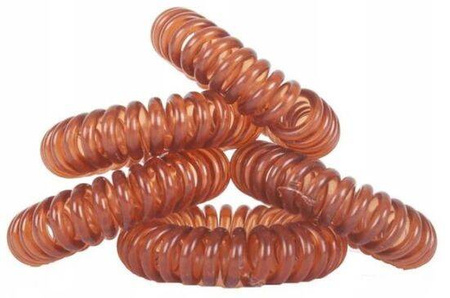 Pretty Gumki Spiralne Do Włosów Nie Plączące Brązowe 5szt