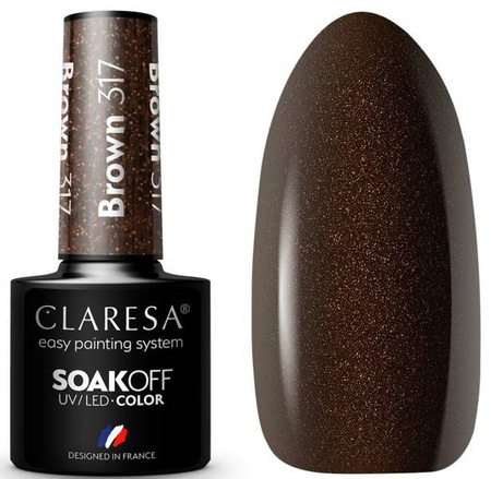 Claresa Lakier Hybrydowy Brown 317