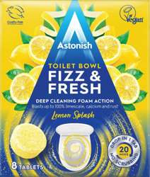 Astonish Frizz & Fresh Tabletki Do Wc Lemon 8szt