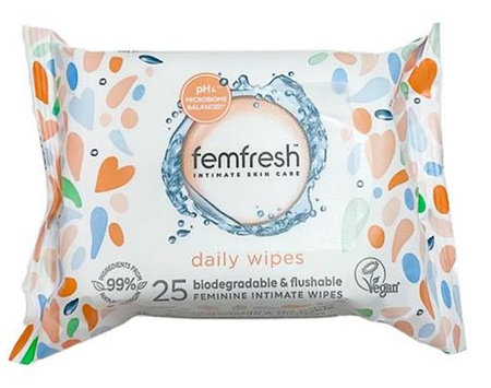 Femfresh Intimate Wipes Chusteczki Do Higieny Intymnej 25szt 