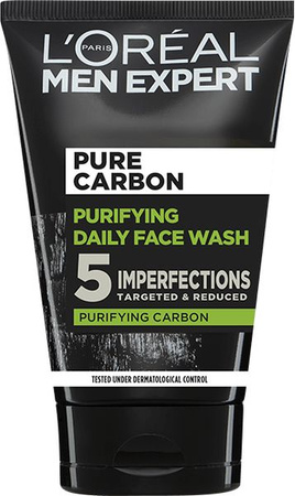 Loreal Men Expert Pure Carbon Nawilżający Żel Do Mycia Twarzy 100ml 