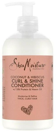Shea Moisture Coconut & Hibiscus Cutl & Shine Odżywka Do Włosów 384ml