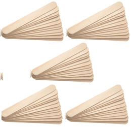 50x Szpatułki Drewniane Szerokie Do Wosku Masek Parafiny