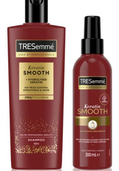 TRESemme ZESTAW Szampon 400ml+ Mgiełka 200ml KERATIN SMOOTH Termoochrona