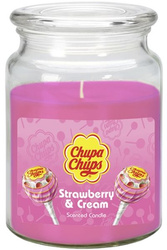 ChupaChups Świeca Zapachowa 510g Strawberry & Cream