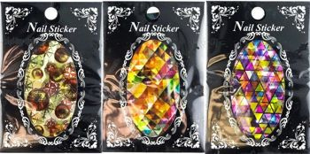 Naklejki Ozdoby Paznokcie Nail Art Stickers MIX