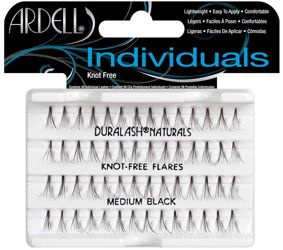 Ardell Knot-Free MEDIUM BLACK Rzęsy Kępki Bezwęzełkowe Średnie