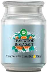 Air Wick Świeca Zapachowa 480g Teak Wood & Sea Salt