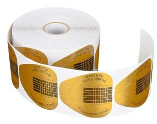 Szablony Formy Do Przedłużania Paznokci Złote 500szt