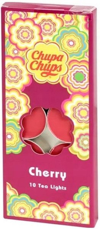 Chupa Chups Świeca Podgrzewacz TEALIGHT 10szt Cherry
