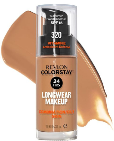 Revlon Colorstay C/O Podkład z Pompką Cera Tłusta Mieszana 320 True Beige