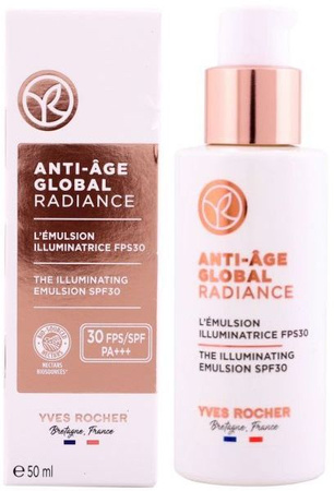 Yves Rocher Anti-Age Global Radiance Emulsja rozświetlająca 30SPF 50ml 