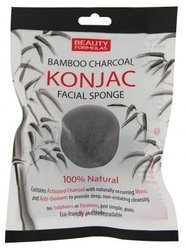 Beauty Formulas Gąbka Bamboo Charcoal Konjac Do Mycia Twarzy