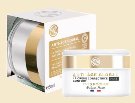 Yves Rocher Anti-Age Global Krem Przeciwzmarszczkowy NOC 50ml 