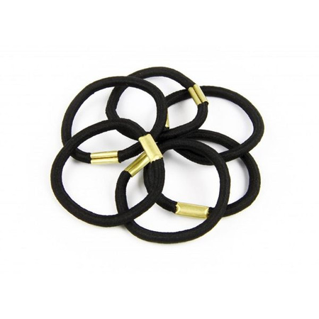 Donegal Gumki do Włosów Małe Czarne 12 szt 5820