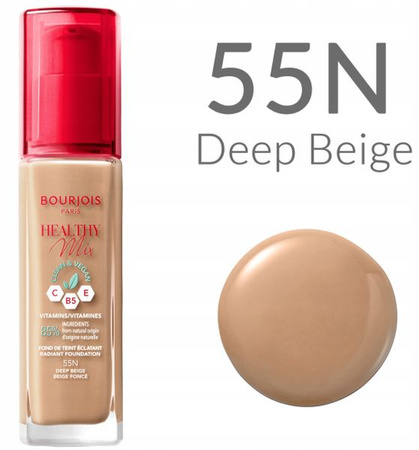 Bourjois Healthy Mix CLEAN&VEGAN Podkład 55N Deep Beige