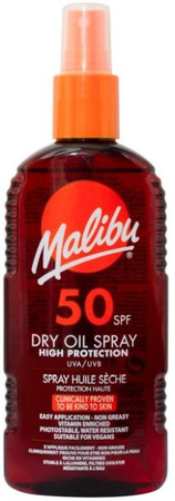 Malibu Suchy Olejek Do Opalania Dry Oil Spray 50SPF 200ml