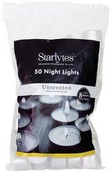 Starlytes Świeca Podgrzewacz TEALIGHT Bezzapachowy Biały 50szt