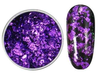 Pyłek Płatki Efekt Flakes Fiolet 0,3g 