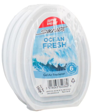 Sachets Odświeżacz W Żelu Ocean 150g
