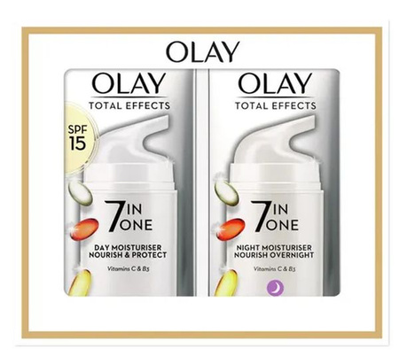 Olay ZESTAW  Krem Do Twarzy Total Effects 7in One Dzień Noc 2x37ml