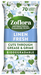 Zoflora Chusteczki Czyszczące Biodegradowalne Linen Fresh 70szt