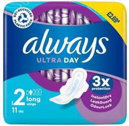 Always ULTRA DAY 3x Long Wings 2 Podpaski 11szt