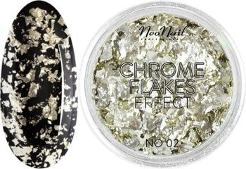 NeoNail Płatki Chrome Flakes Effect No 02 Złoty 0,8g