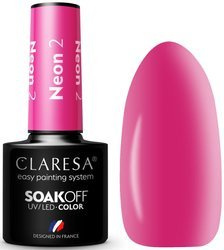 Claresa Lakier Hybrydowy Neon 2