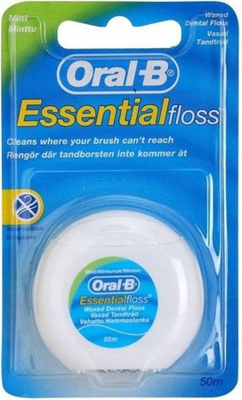 Oral-B Essential Floss Nić Dentystyczna 50m Waxed 
