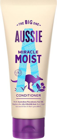 Aussie Miracle Moist Odżywka Do Suchych Włosów 350ml