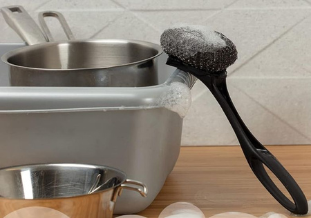 DishMatic Zmywak Stalowy Druciak Scrubbee Z Rączką