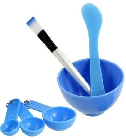 Zestaw 3 Miseczek Z Pędzelkiem Do Maseczek Z Alg 
