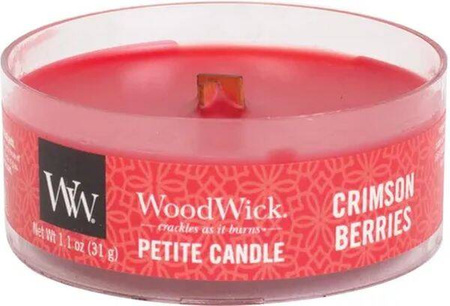 WoodWick Petite Candels Świeczka Zapachowa Crimson Bierries 31g