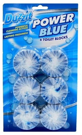Duzzit Power Blue Krążki Barwiące WC Do Spłuczki 6szt