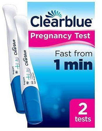 Clearblue Test Ciążowy Paskowy 1 Minute Szybkie Wykrywanie 2szt