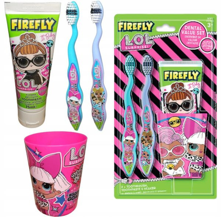 LOL Surprise 3w1 Kubek Szczoteczki Pasta +3 Soft