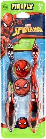 Spiderman Szczoteczka Do Zębów x2 z Nakładką +3 Soft