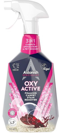 Astonish Specialist Oxy Active Płyn Pianka Do Dywanów Tapicerki 750ml 