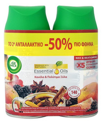 Air Wick Freshmatic 2 PACK Zapas Elektryczny Crackling Fire & Cinnamon Spice 2x250ml