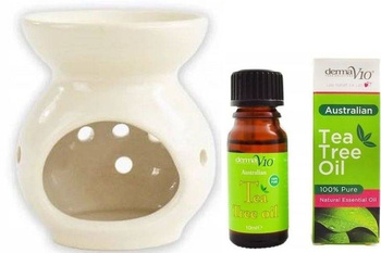 Pan Aroma Kominek Zapachowy Ceramiczny + Olejek Tea Tree
