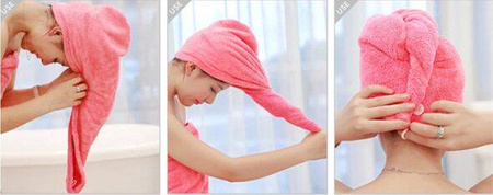 Vera Ręcznik Turban z Mikrofibry Do Suszenia Włosów Szary