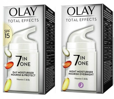Olay ZESTAW  Krem Do Twarzy Total Effects 7in One Dzień Noc 2x37ml