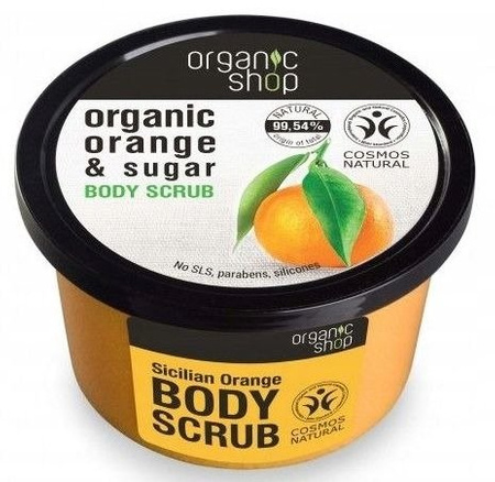 Organic Shop Peeling Scrub Orange & Sugar 250ml Sycylijska Pomarańcza 