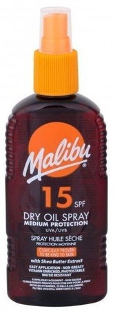 Malibu Suchy Olejek Do Opalania Dry Oil Spray 15SPF 200ml 
