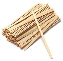 100x Szpatułki Drewniane Wąskie Do Wosku Masek Parafiny